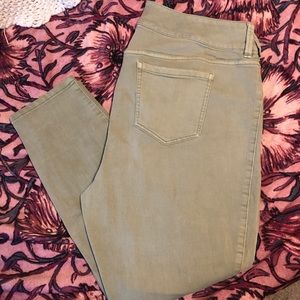 Light sage green jeans